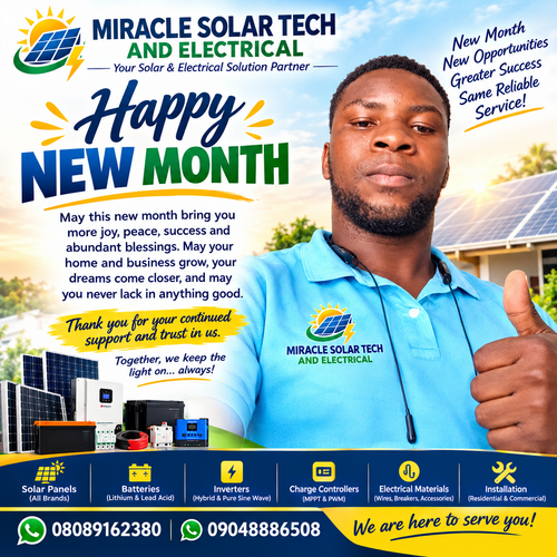 Work by Miracle solar tech and electrical