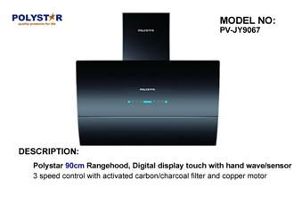 Polystar 90cm range hood black