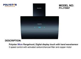 Polystar 90cm range hood black