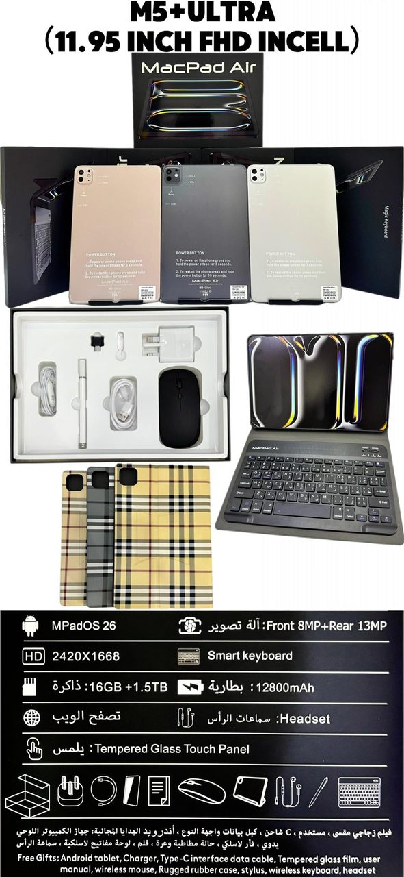 Macpad M5+ Ultra..11.95inch tablet